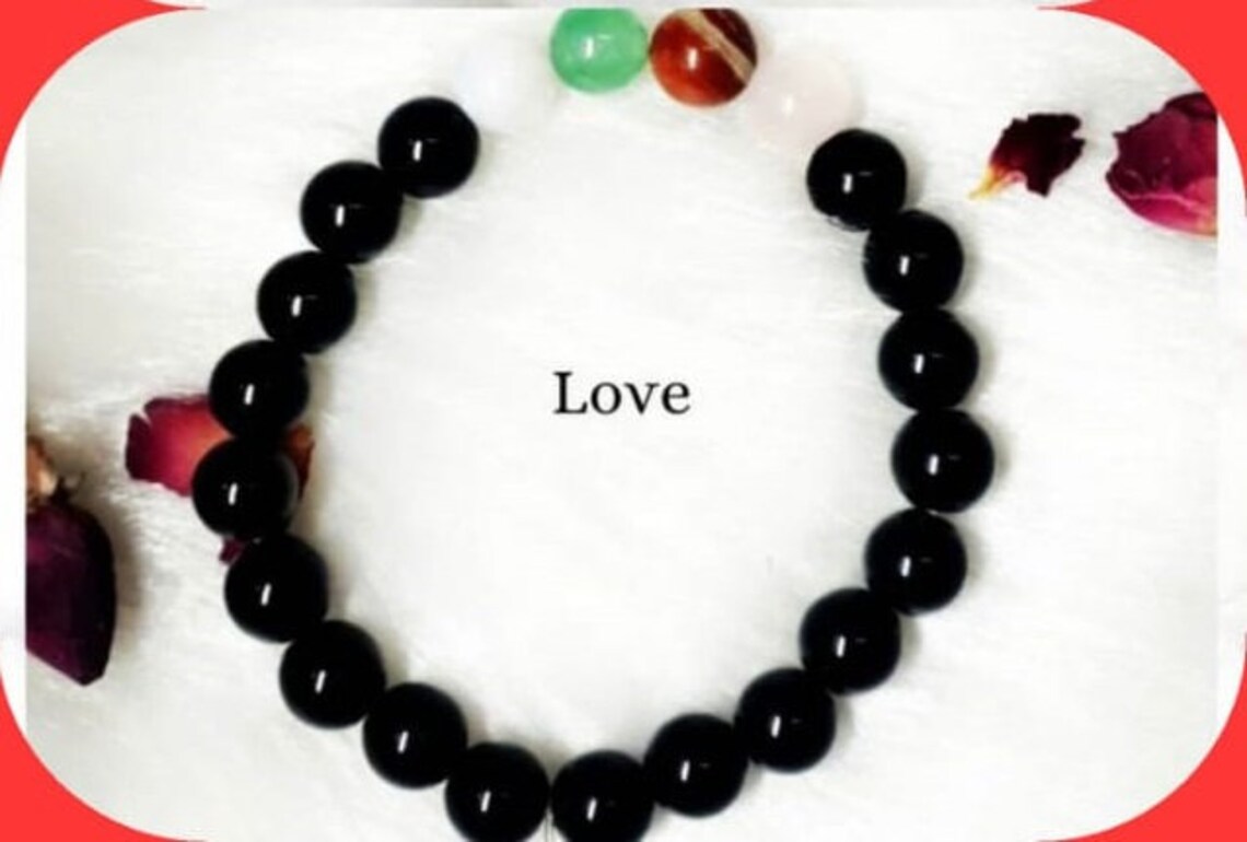 Natural Golden Obsidian Gemstone Bracelet, Healing Crystal Stretchable Bracelet, bracelet for love and protection, rose quartz for love