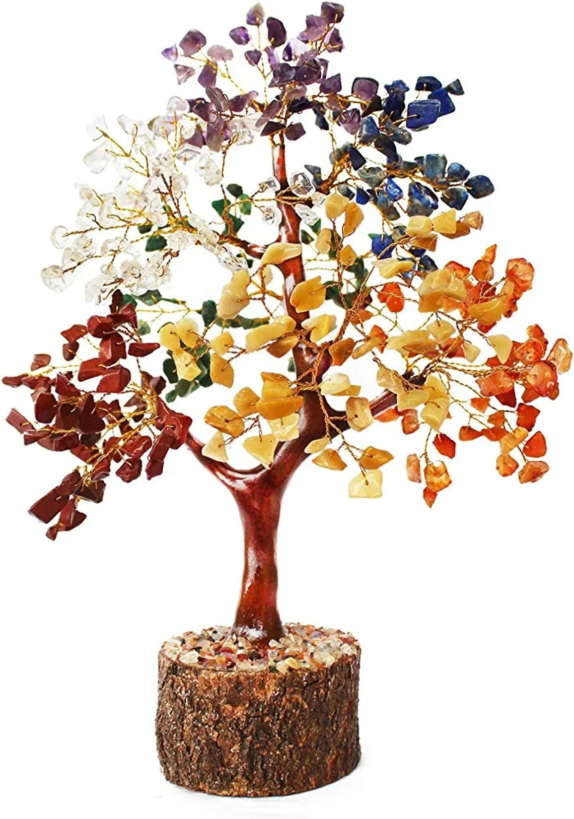 Gemstones Tree ,Seven Chakra tree of life , feng shui tree , Reiki Charged tree of life, gemstones crystals ,7 chakra stones