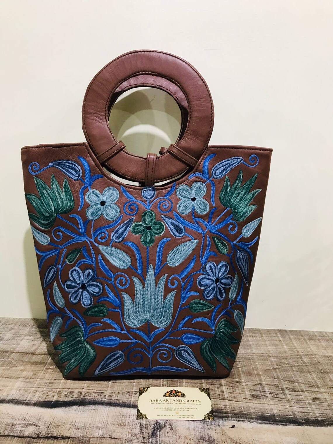 Luxury Handbags for women , Crewel embroidery, Kashmiri Hand Embroidery ,Ethnic Old Vintage Style Hobo Boho Tote Thai Shoulder Shoppers Bag