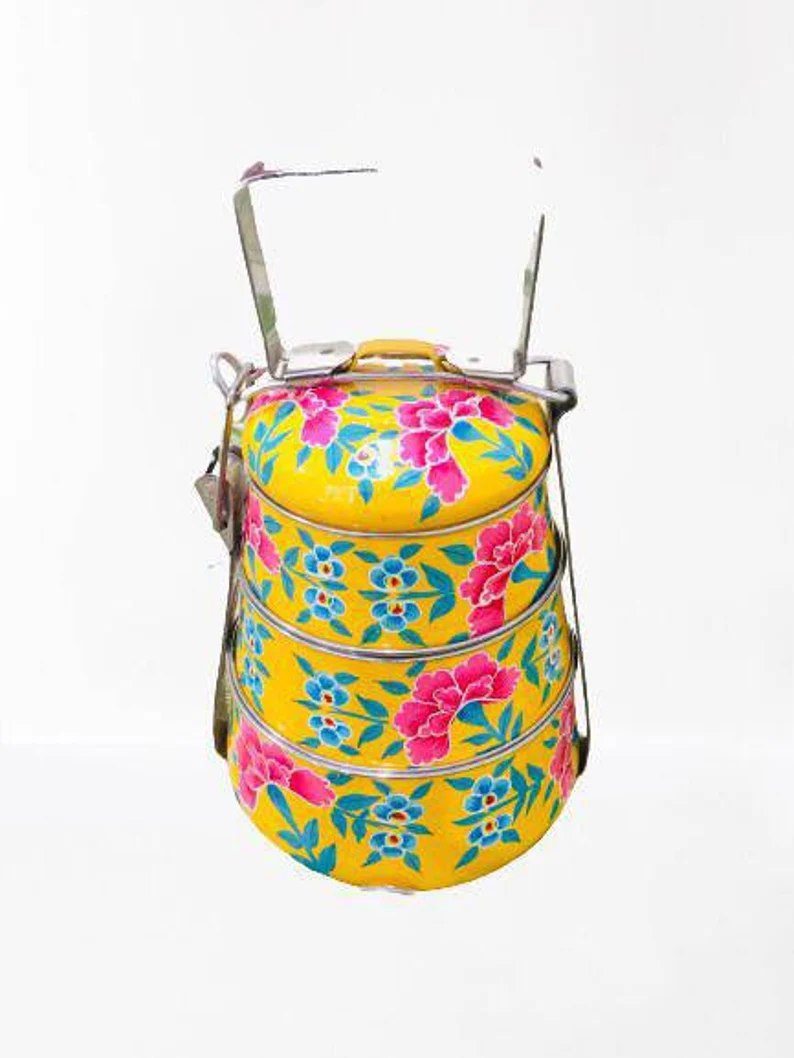 Tiffin Lunch Box - Folk Art Enamelware – BOUDIKAA