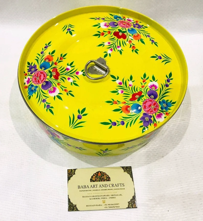 Hand Painted Masala Dabba , Spice Tin, Spice Dabba, Beautiful Masala Box ,Indian spice box, Stainless Steel Masala Box, Indian Masala Box