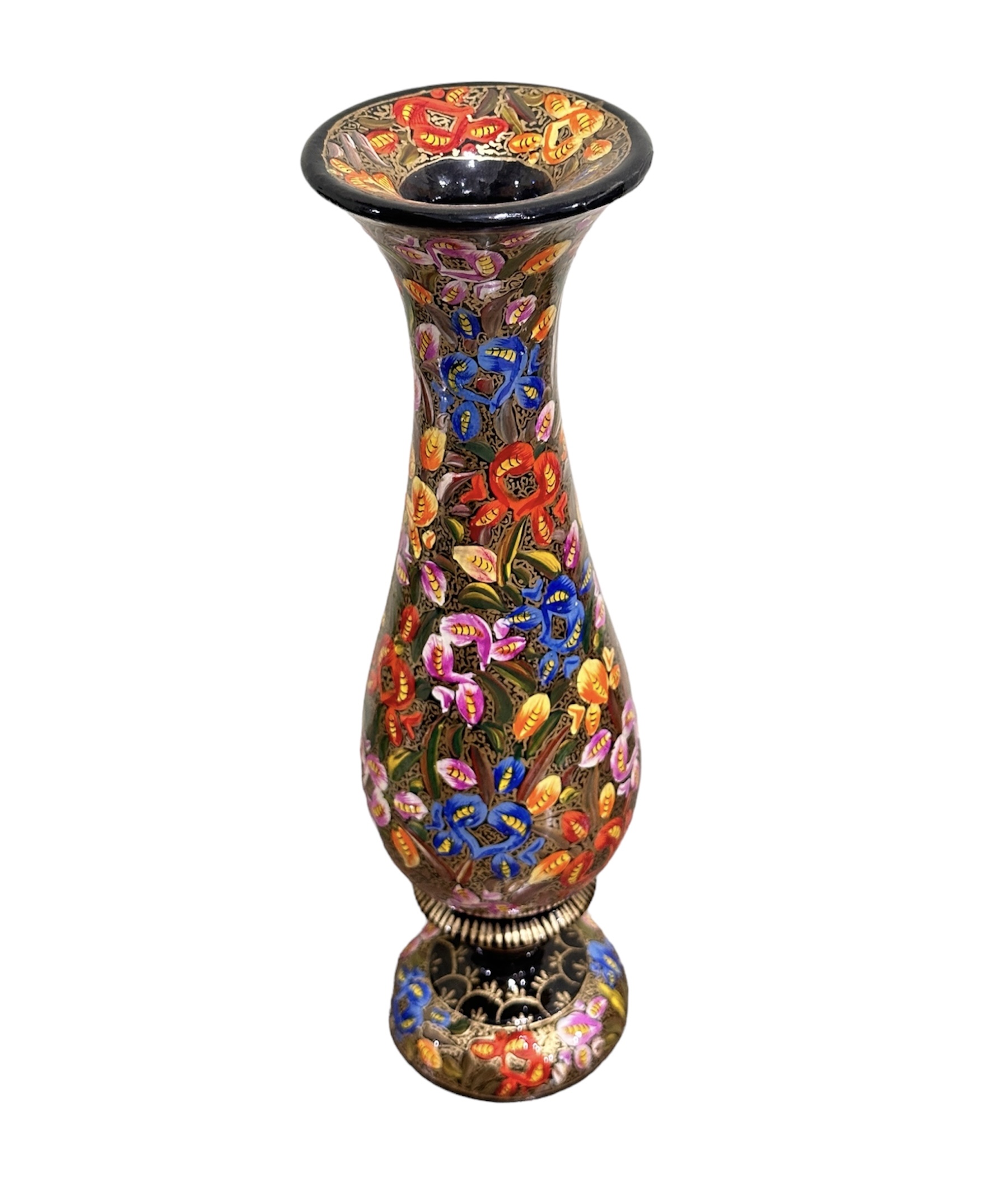 Kashmiri paper mache flower vase, Hand painted flower vase Copy 211238