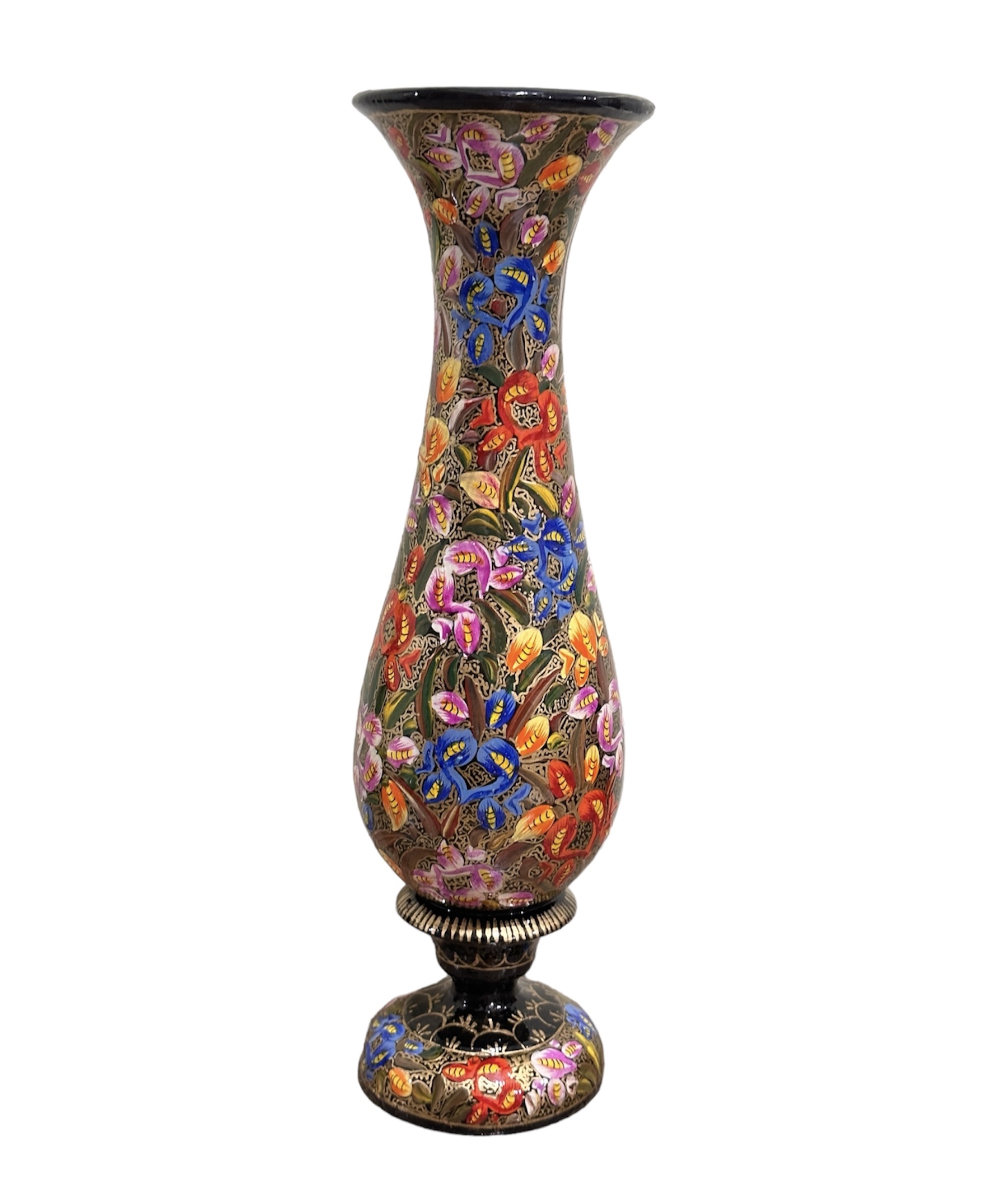 Kashmiri paper mache flower vase, Hand painted flower vase Copy 211238