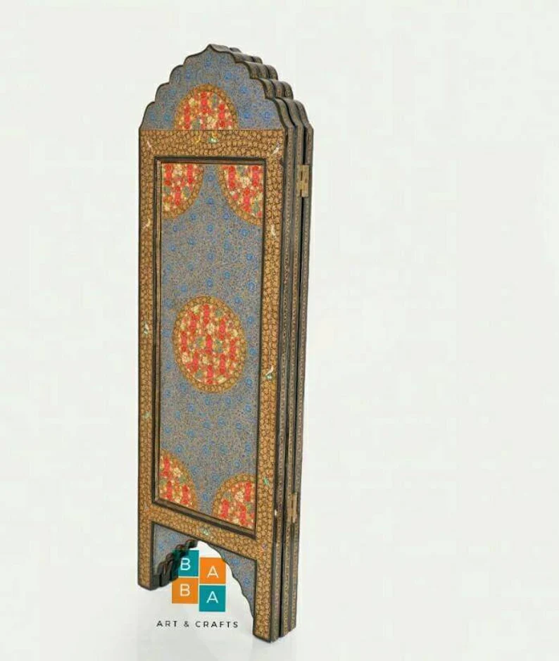 Room Divider, Screen,Antique Home Decorative,Indian handicrafts,divider,kashmiri designs,Indian Heritage,Kashmiri PaperMache,kashmiri crafts