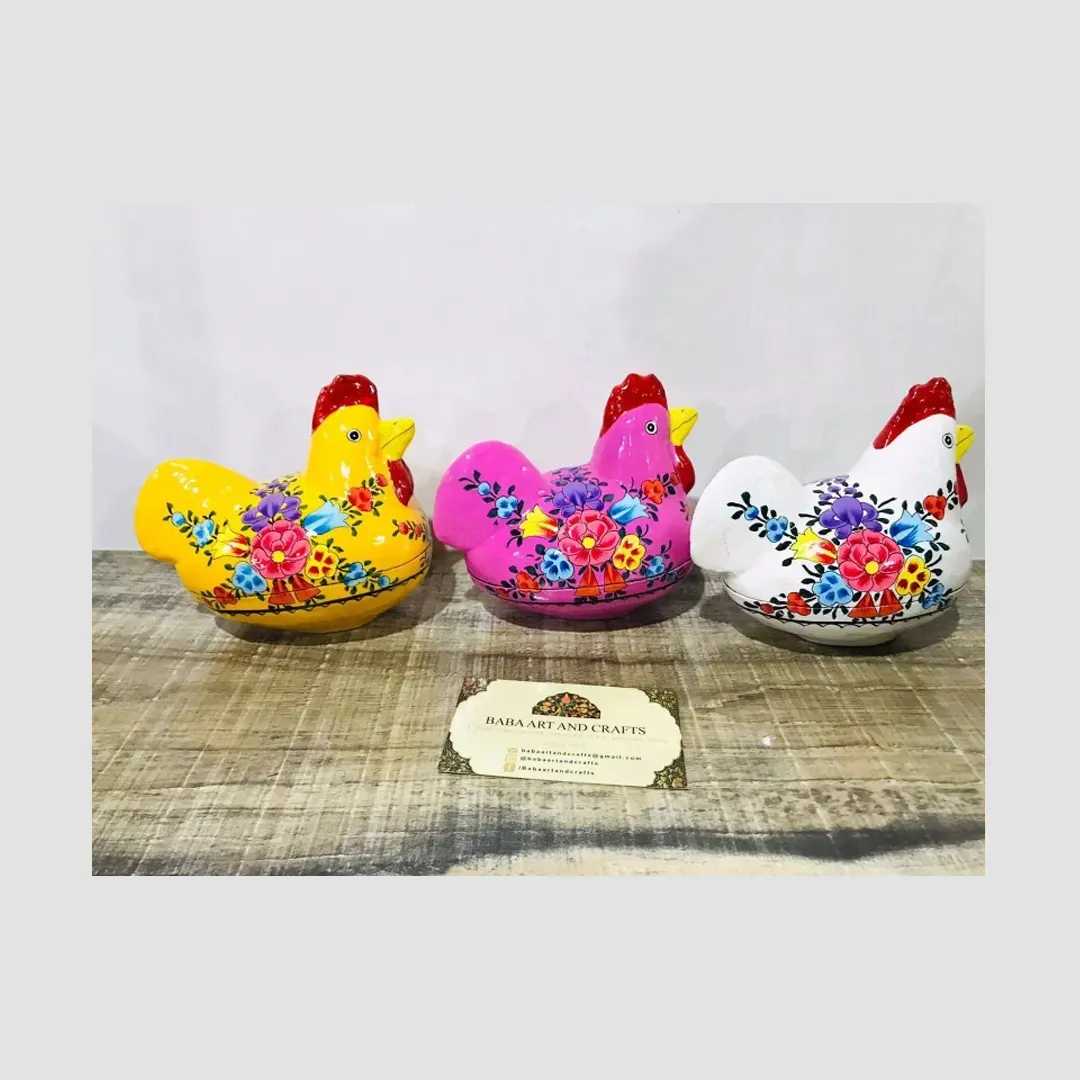 Buy Online Charming Hand-Painted Hen Boxes in India