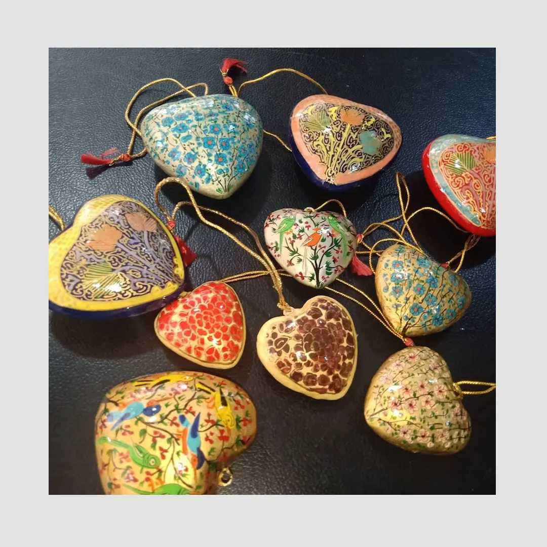 Exquisite Hand-Painted Christmas Baubles by Baba Art and Crafts