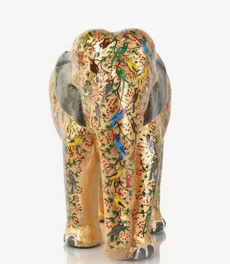 Paper mache sculpture, paper mache christmas decoration, handmade elephant, hand painted elephant statue,handmade sculpture,Indian elephant