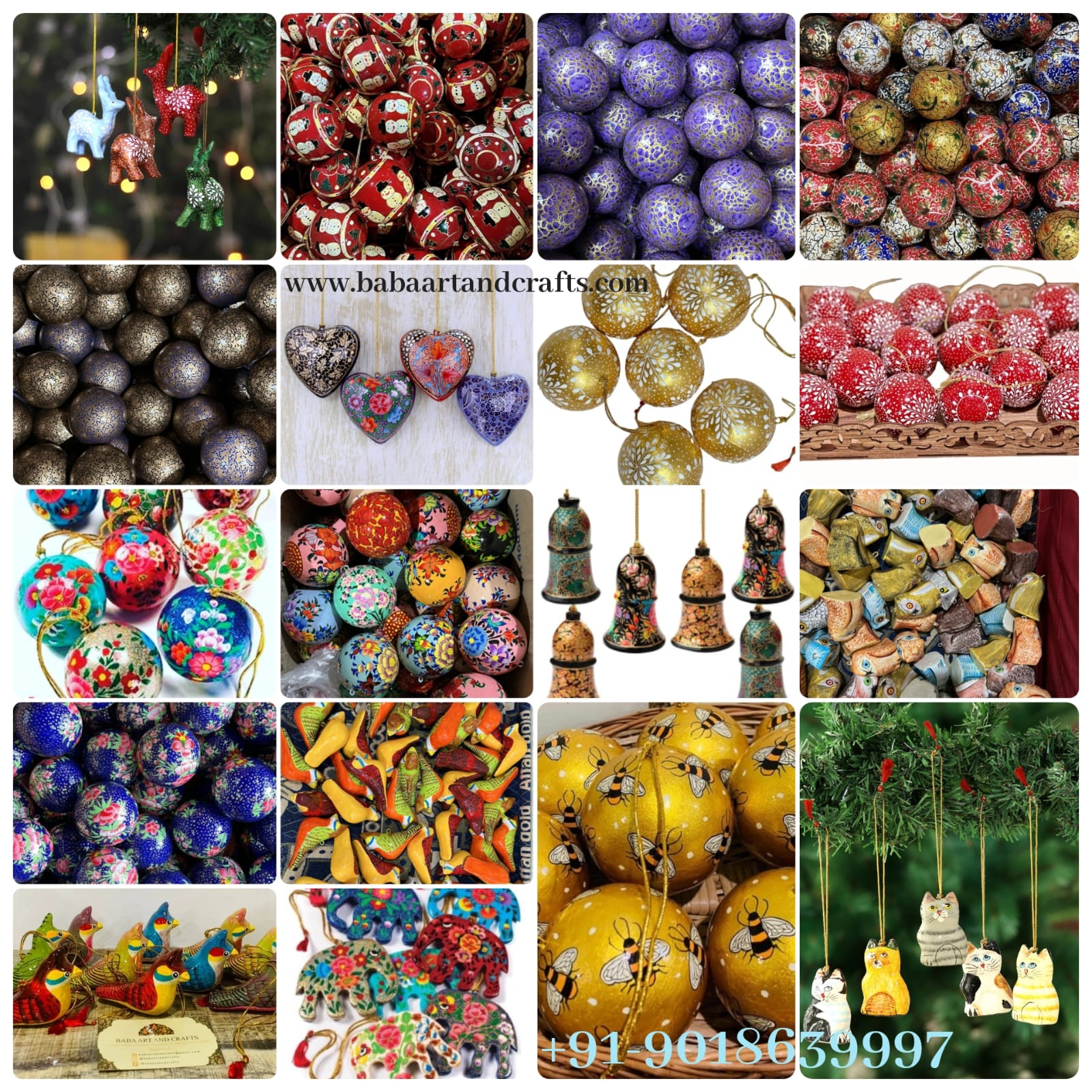 Wholesale Paper Mache Baubles - Kashmiri Paper Mache directly from Manufacturers in India